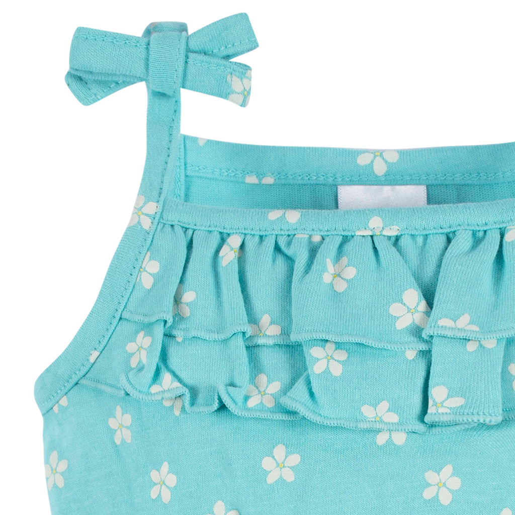 Romper Gerber bebé set 2 piezas azul cómodo algodón-12M