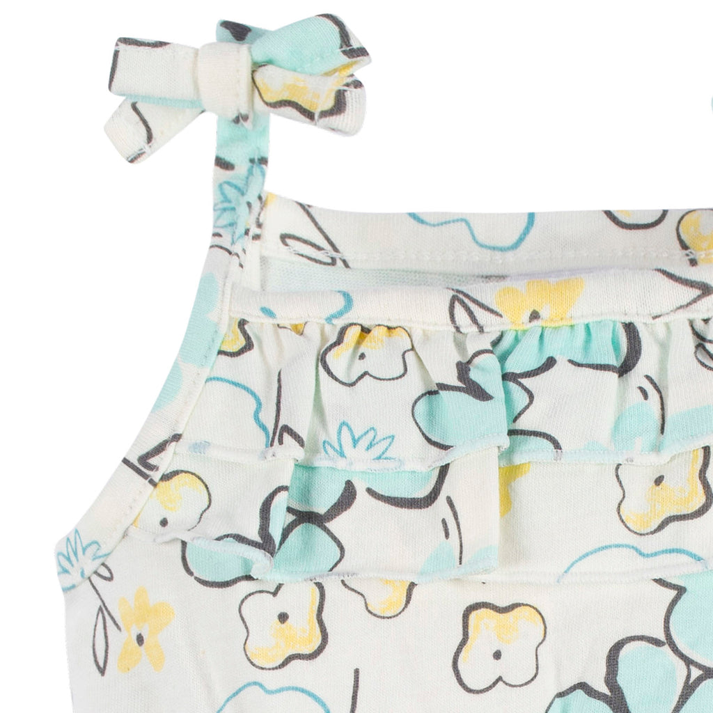 Romper Gerber bebé set 2 piezas azul cómodo algodón-3-6M
