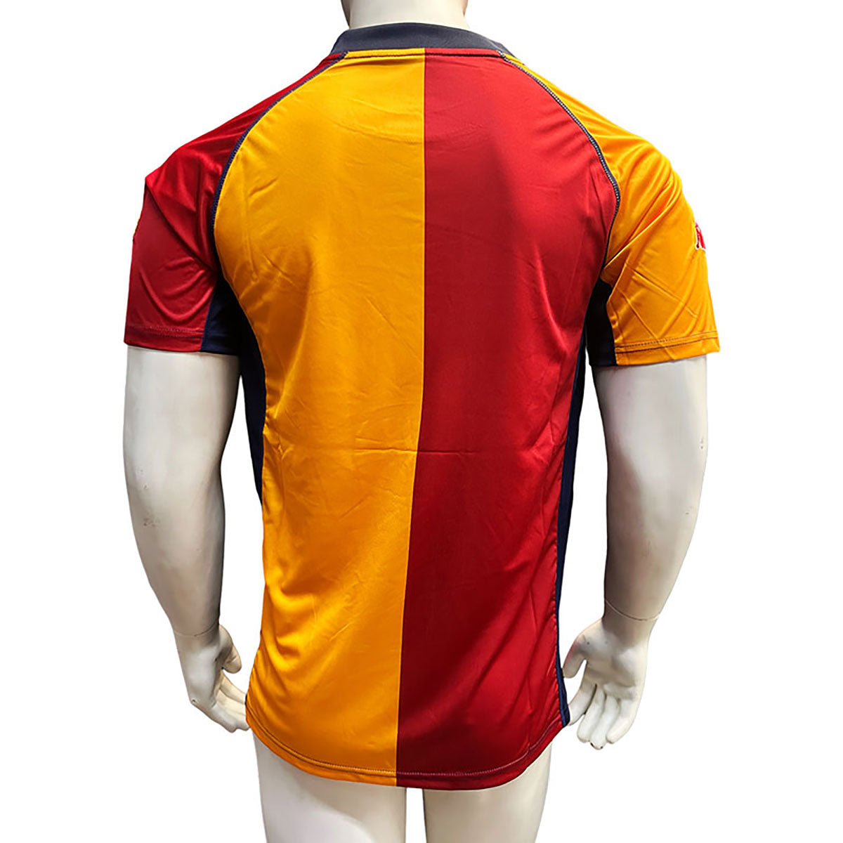 Jersey Kappa Retro Roma Naranja Roja Manga Corta XL