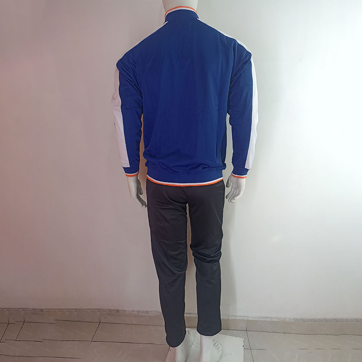PANTS ROYAL NEGRO RAYAS NARANJA TALLA M