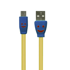 Cable Cargador Smile LED Micro USB V8 Divertido Alta Durabilidad