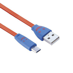 Cable Cargador Smile LED Micro USB V8 Divertido Alta Durabilidad