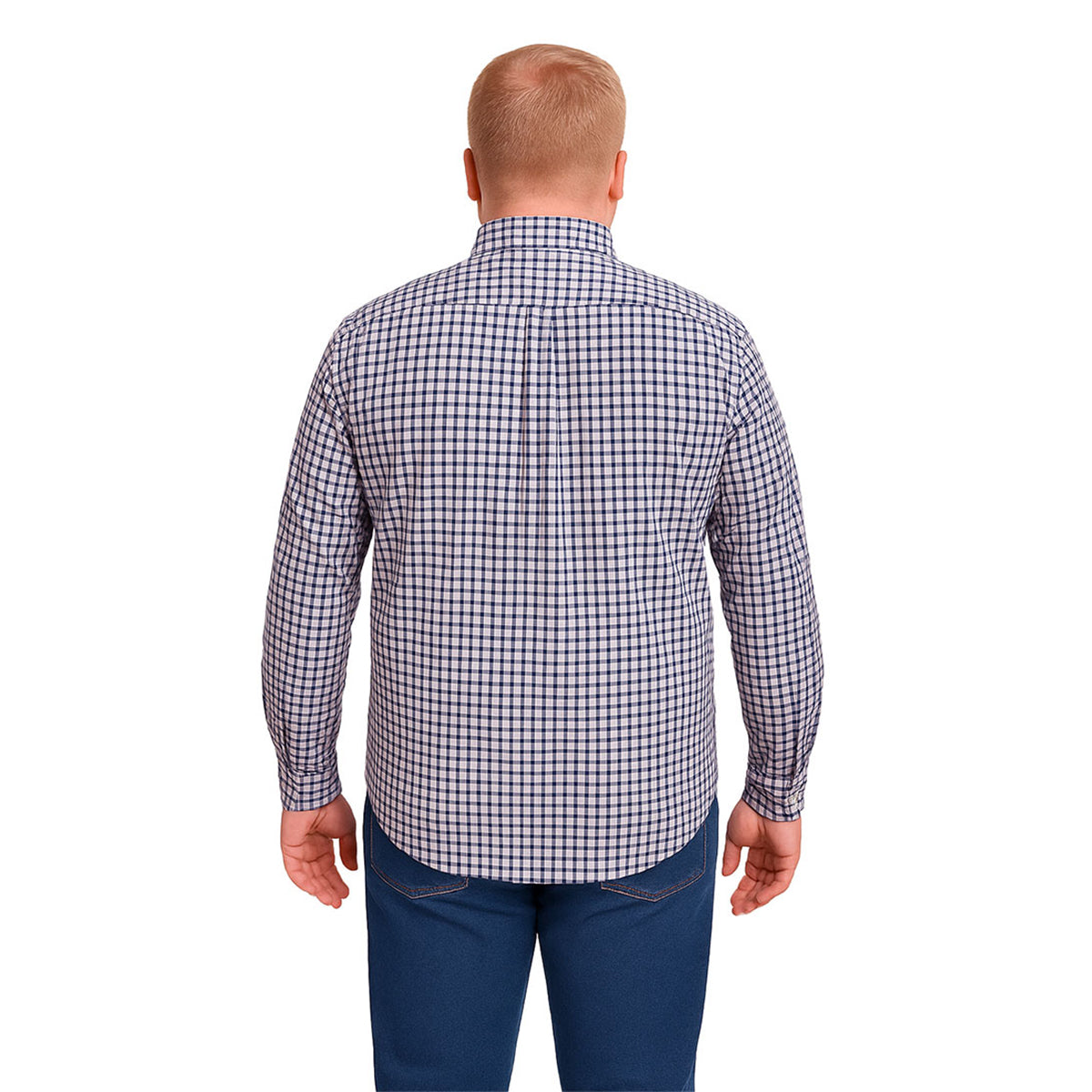 Camisa negra cuadros rosas Big Kong tallas grandes hombre XL-XL