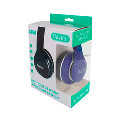Audifonos Diadema Bluetooth  Fm Sd  Buytiti  Audst66a - Rojo