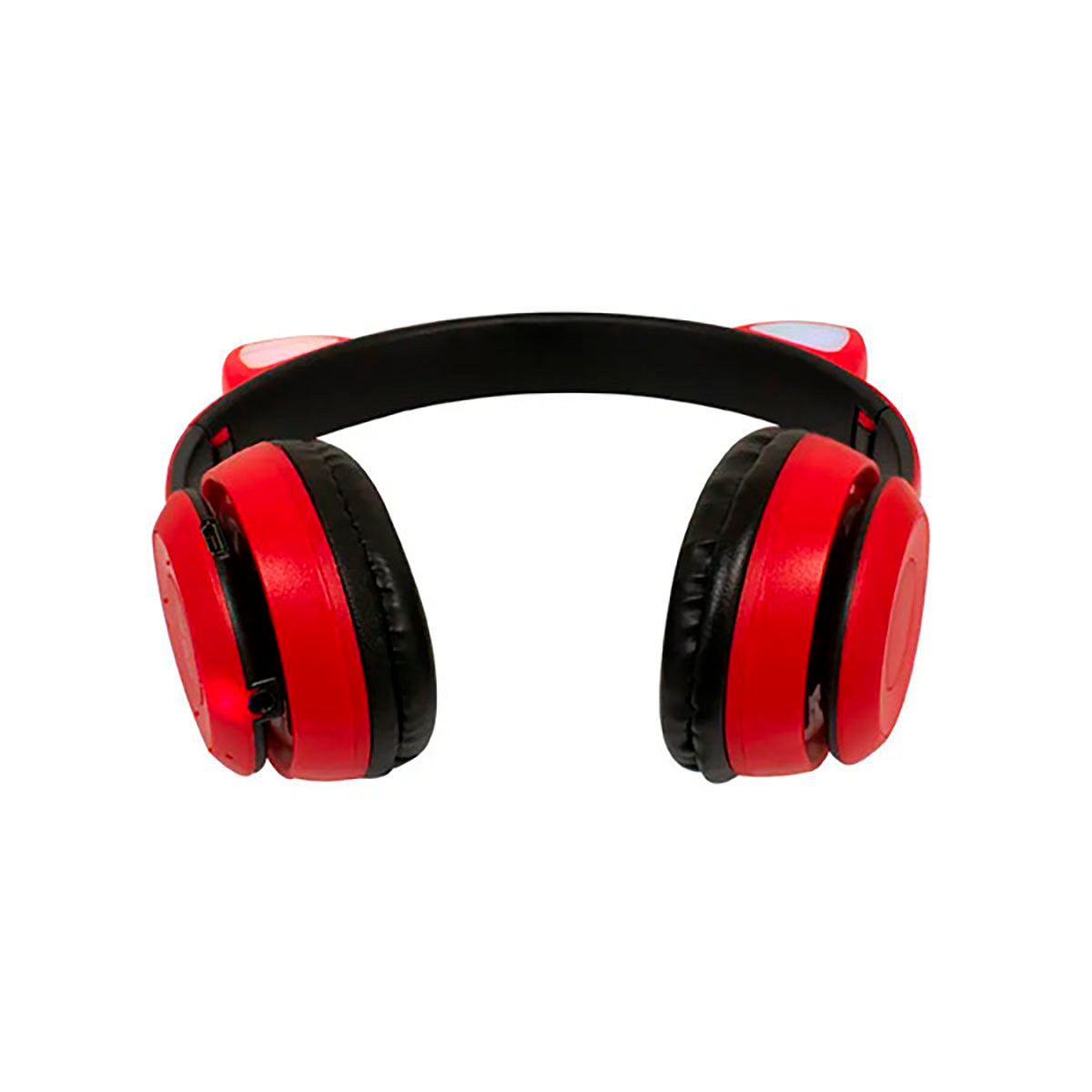 Audífonos Diadema Orejas De Gato Bluetooth Luz Led Buytiti - Rojo