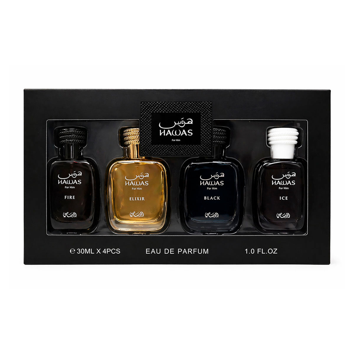 Set 4 Perfumes Rasasi Hawas Hombre Arabes Kit 30ml Original