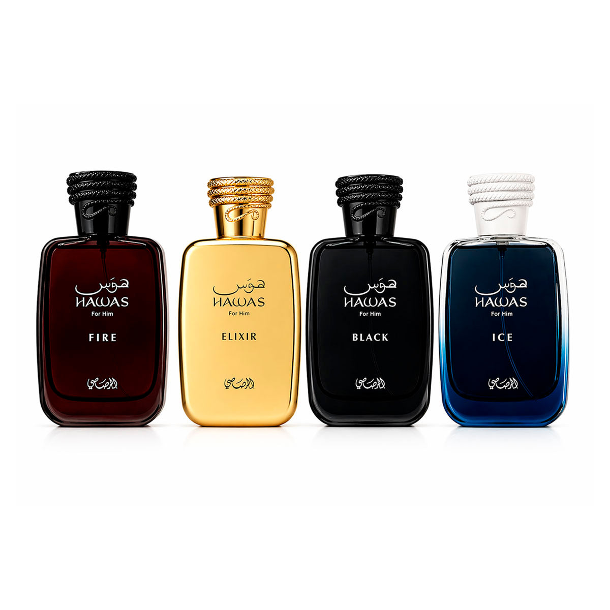 Set 4 Perfumes Rasasi Hawas Hombre Arabes Kit 30ml Original