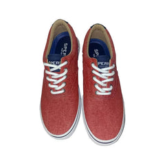 Tenis Sperry Halyard Cvo Chambray Hombre Sts13145 - Rojo/cambray 25 MX