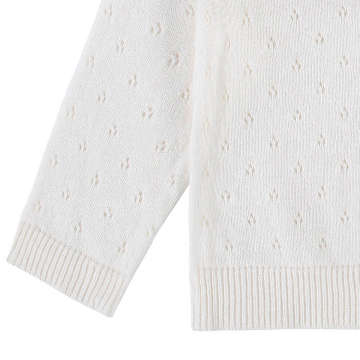 Sueter Gerber algodón blanco con botones para bebé y niña-5T