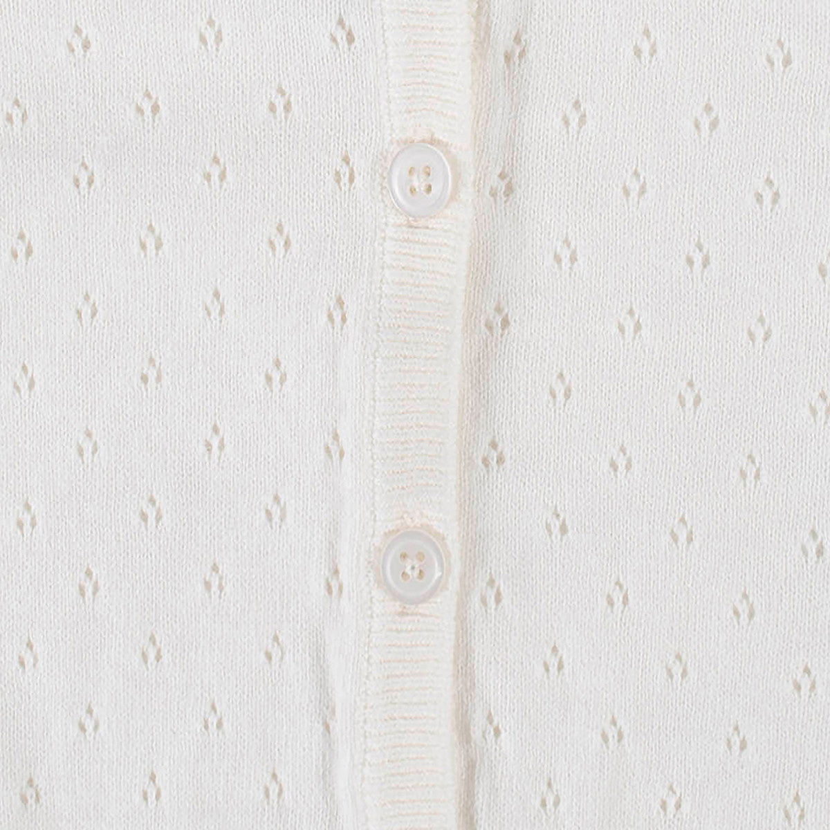 Sueter Gerber algodón blanco con botones para bebé y niña-5T