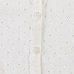 Sueter Gerber algodón blanco con botones para bebé y niña-4T
