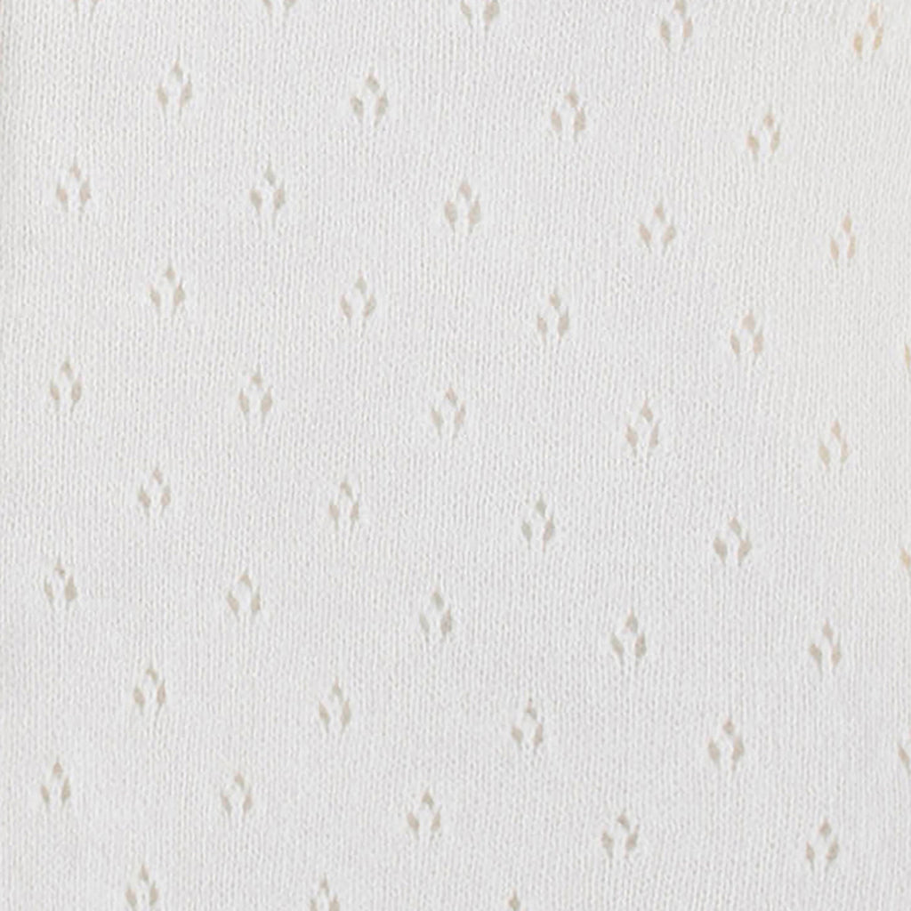 Sueter Gerber algodón blanco con botones para bebé y niña-3T