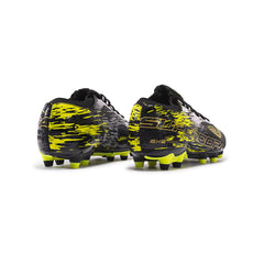 Tenis fútbol Joma Supercopa 2301 FG césped firme negro amarillo