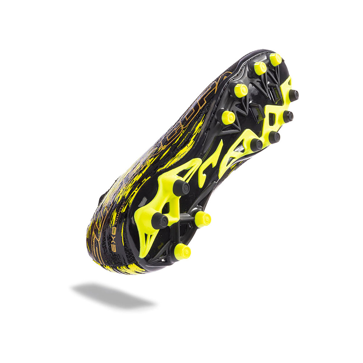 Tenis Joma Futbol Tachos Supercopa 2301 Terreno Firme FG Negro/Amarillo fluor