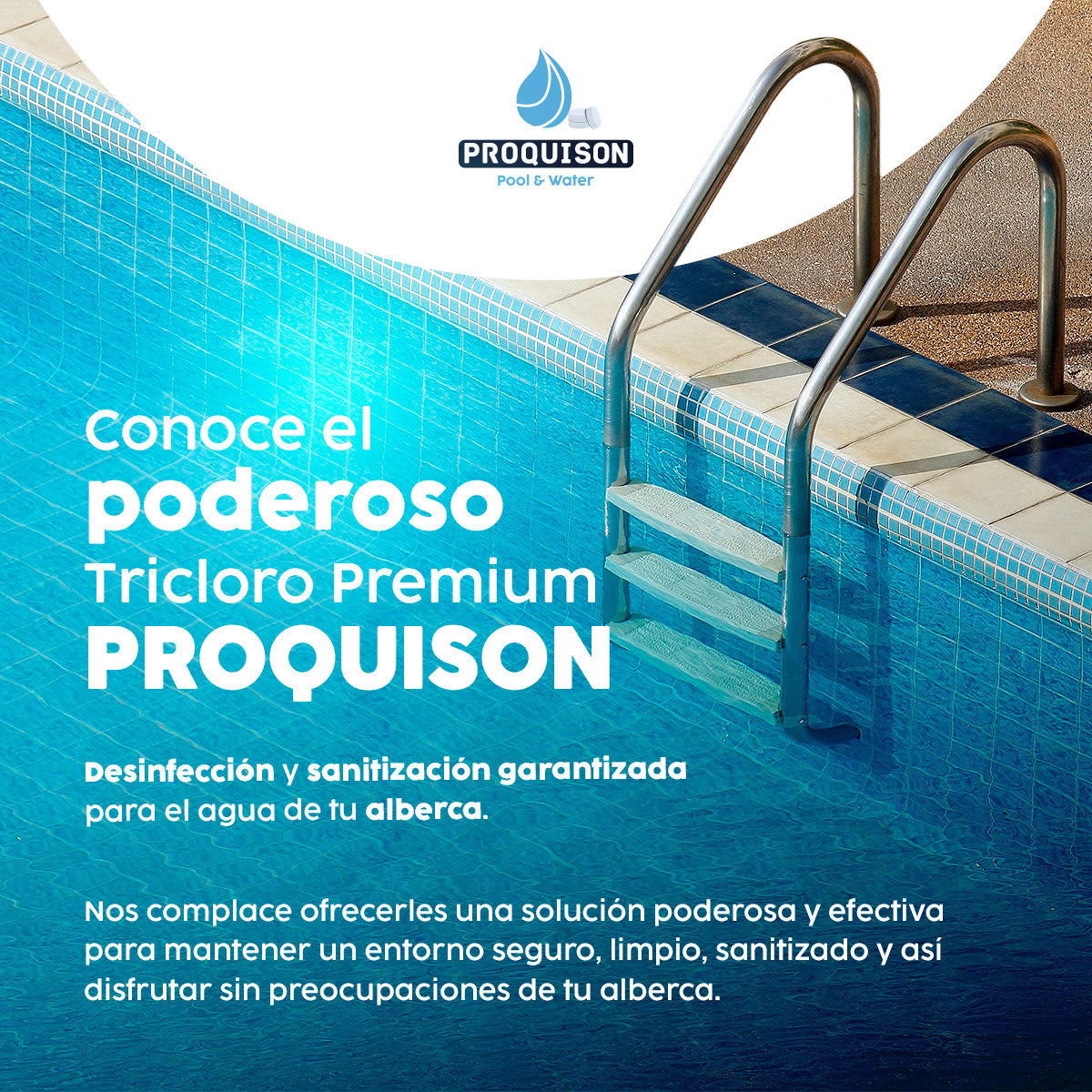 Cloro para alberca granular 20 kg Proquison 90% desinfección