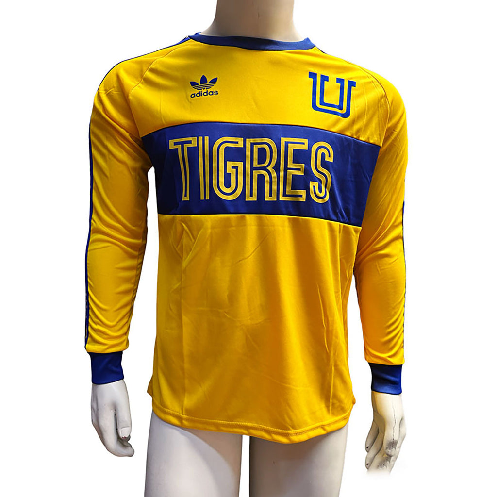 JERSEY ADIDAS TIGRES MANGA LARGA AMARILLA TALLA S