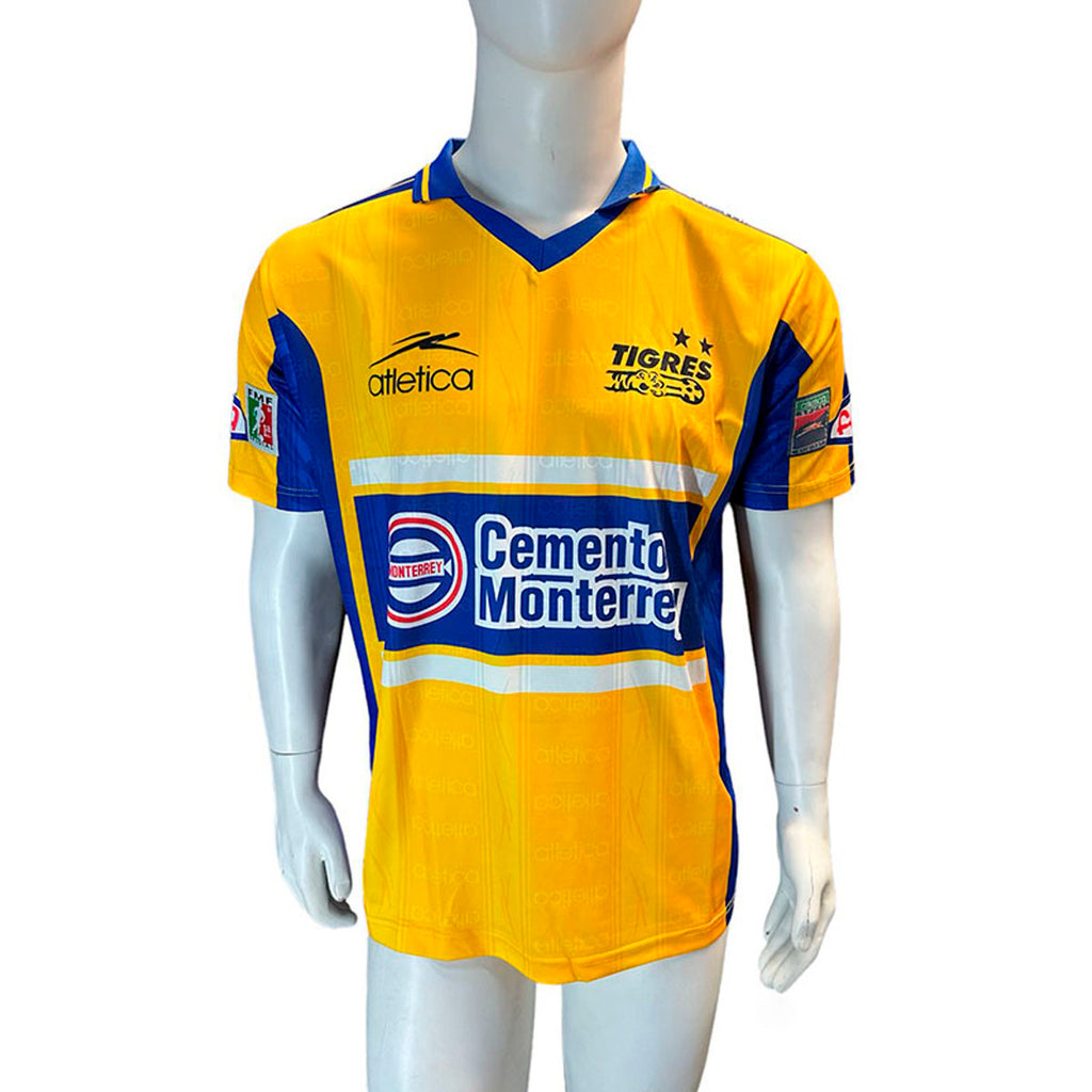 Jersey Atletica Retro Tigres Local 1999 Amarillo Talla S