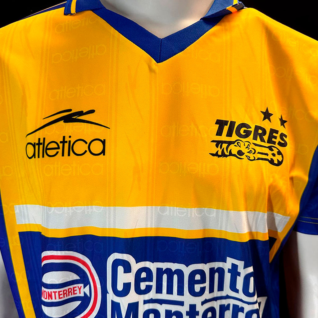 Jersey Atletica Retro Tigres Local 1999 Amarillo Talla L