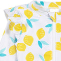 Traje de baño Gerber niña UPF 50+ blanco limones 2 a 5 años-3T