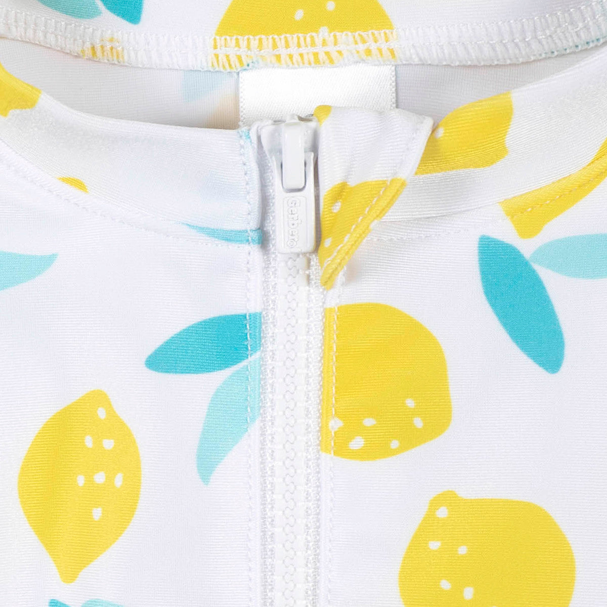 Traje de baño Gerber niña UPF 50+ blanco limones 2 a 5 años-5T