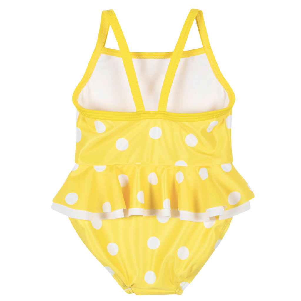 Traje de baño Gerber niña UPF 50+ amarillo 12m a 5 años-4T