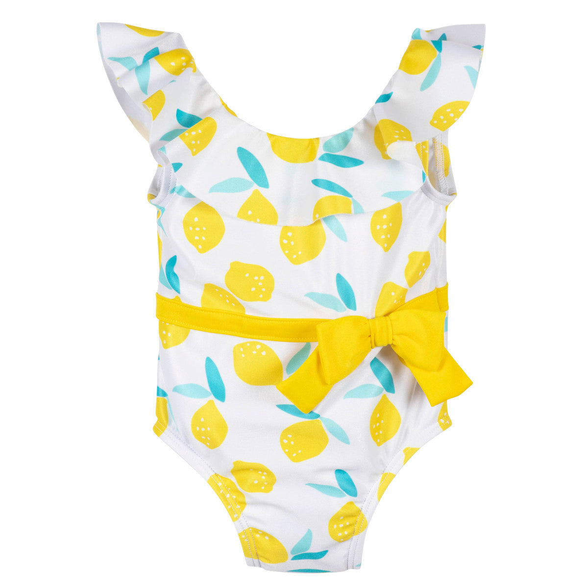 Traje de baño Gerber blanco niña UPF 50+ cómodo 1 pieza-3T
