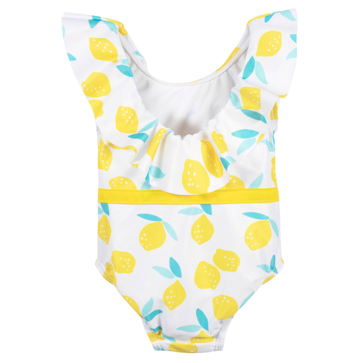 Traje de baño Gerber blanco niña UPF 50+ cómodo 1 pieza-18M
