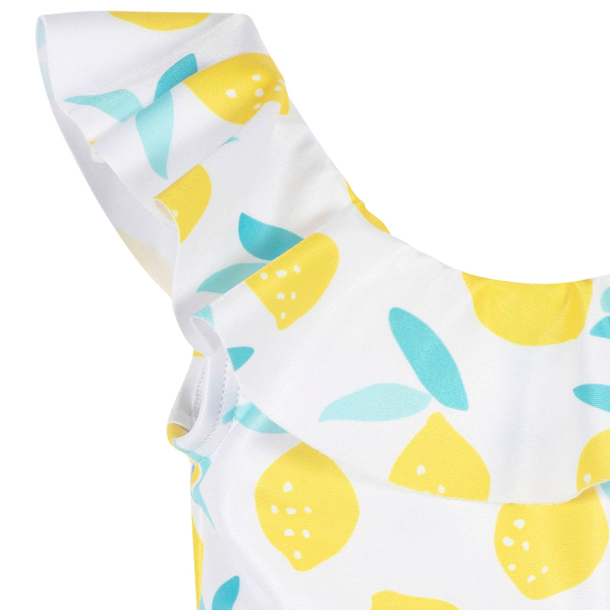 Traje de baño Gerber blanco niña UPF 50+ cómodo 1 pieza-5T