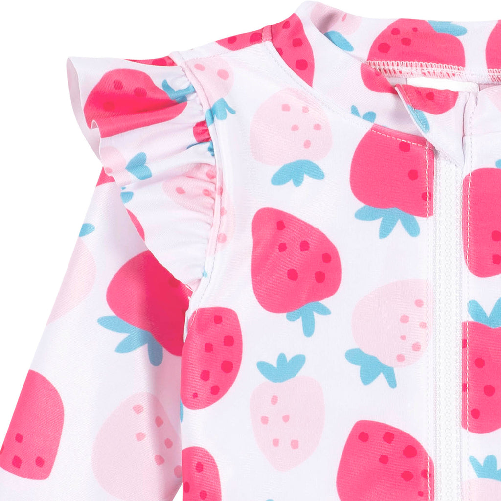 Traje de baño niña Gerber UPF 50+ protección solar 1 pieza-4T