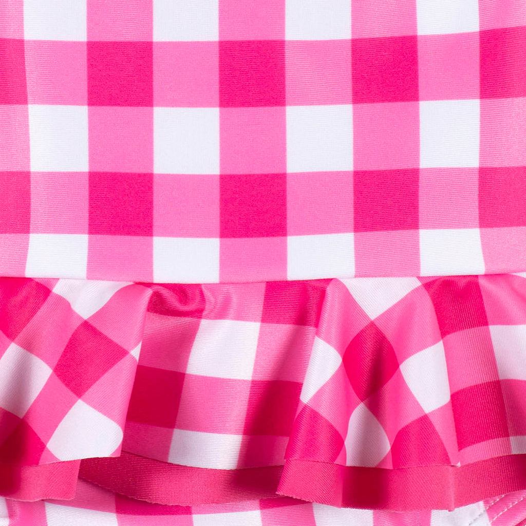 Traje de baño niña Gerber 1 pieza fresa UPF 50+ bebé-4T