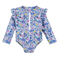 Traje de baño niña Gerber 1 pieza fresa UPF 50+ bebé-3T