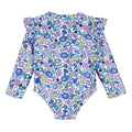 Traje de baño niña Gerber 1 pieza fresa UPF 50+ bebé-24M