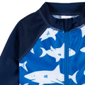 Traje de baño niño Gerber 1 pieza azul UPF 50+ bebé-4T