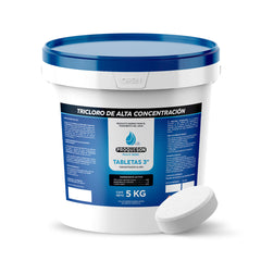 Cloro para alberca 5 kg tabletas 3 pulgadas Proquison 90%