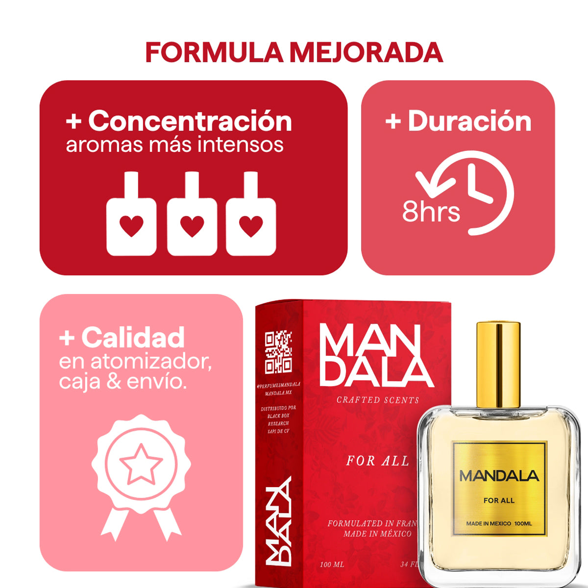 Perfume Unisex Mandala Urban Tide Marino Concentrado 100ml