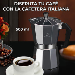 Cafetera Italiana Manual 500ml Espresso Fácil Para Estufa
