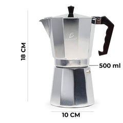 Cafetera Italiana Manual 500ml Espresso Fácil Para Estufa