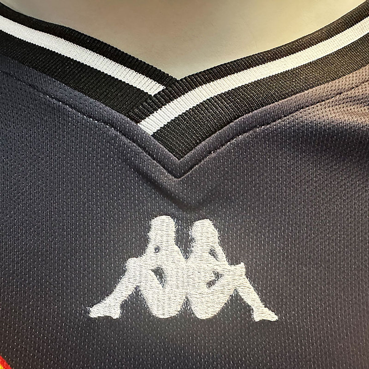 JERSEY KAPPA VASCO DA GAMA MANGA CORTA NEGRO/BLANCO TALLA L