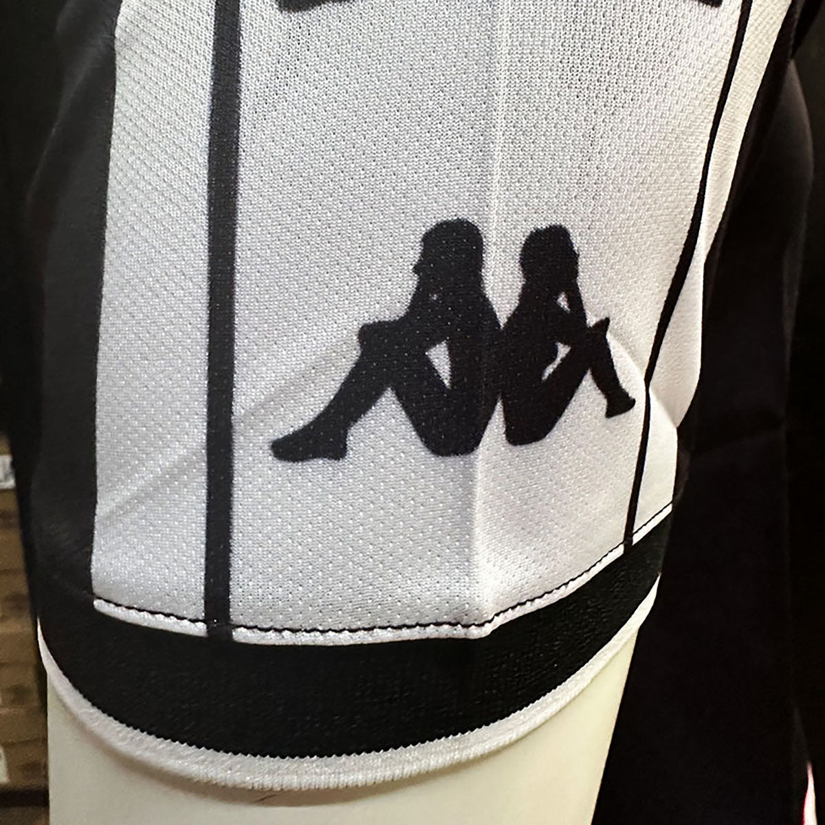 JERSEY KAPPA VASCO DA GAMA MANGA CORTA NEGRO/BLANCO TALLA XL