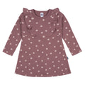 Vestido Gerber rosa niña 100% algodón cómodo para primavera-5T