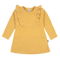 Vestido Gerber amarillo niña algodón cómodo verano-4T