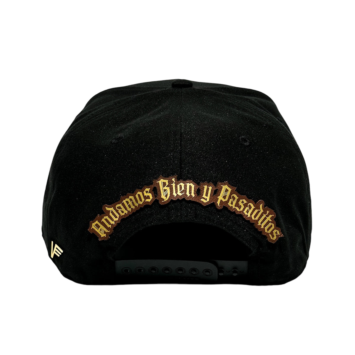 VAGO Style 1% Gorra Unica Artesanal Negra Ajustable con Visera Curva-Unitalla