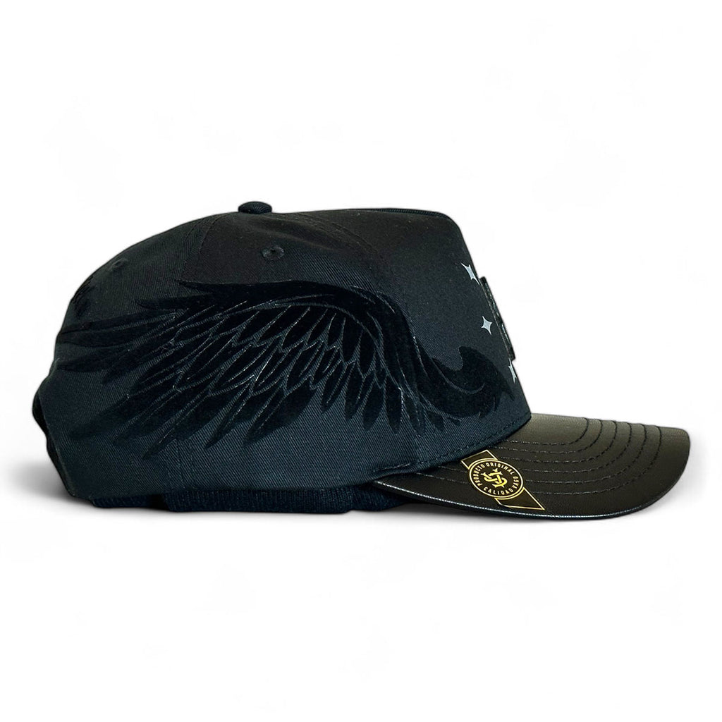 Gorra BLACK ANGELS VAGO Style Negra Ajustable y Artesanal-Unitalla