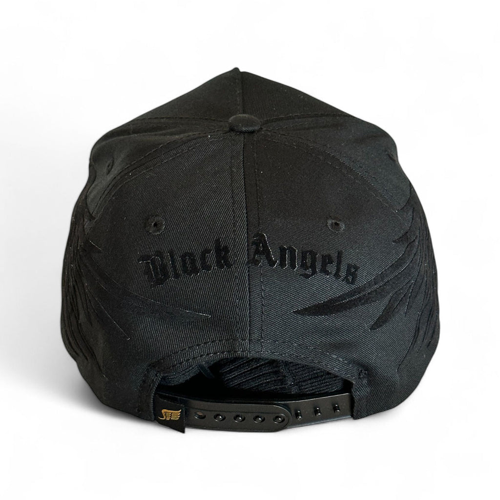 Gorra BLACK ANGELS VAGO Style Negra Ajustable y Artesanal-Unitalla