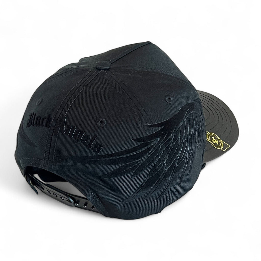 Gorra BLACK ANGELS VAGO Style Negra Ajustable y Artesanal-Unitalla