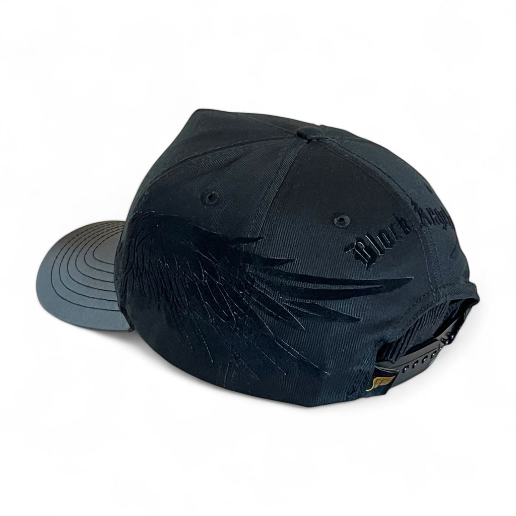Gorra BLACK ANGELS VAGO Style Negra Ajustable y Artesanal-Unitalla