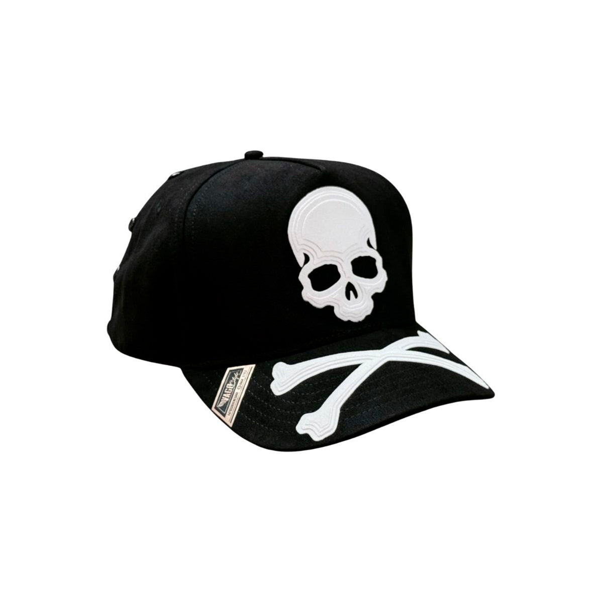 Gorra Negra Camionero Hombre Vago Bones Calavera Original