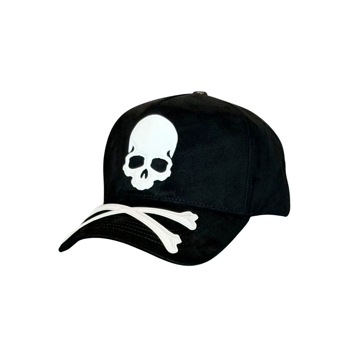 Gorra Negra Camionero Hombre Vago Bones Calavera Original