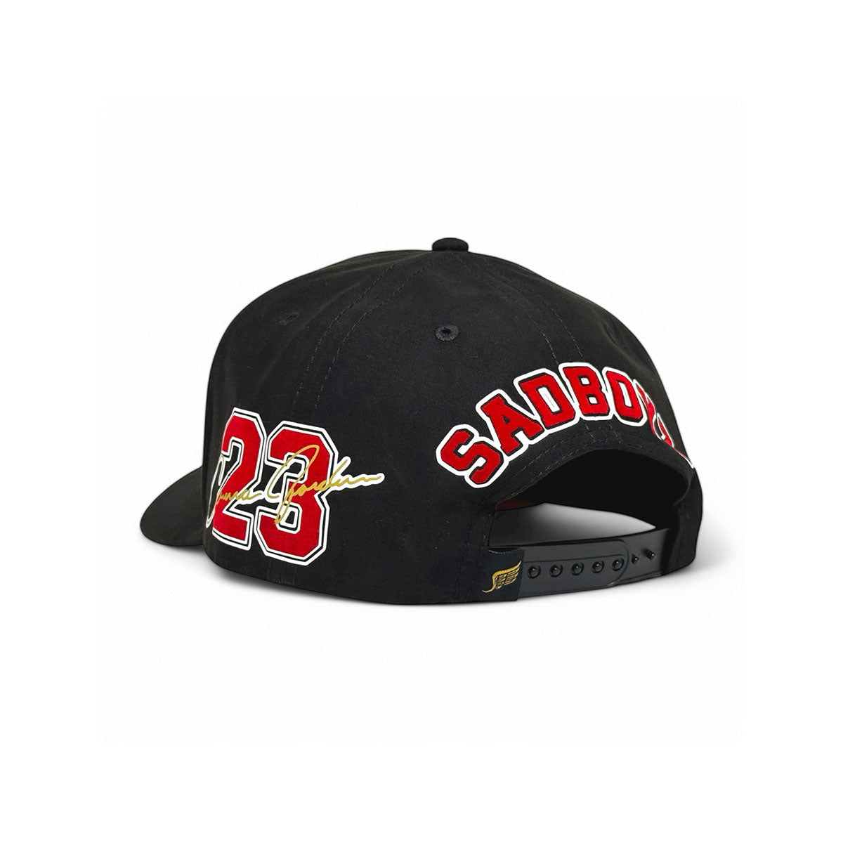 Gorra VAGO Style Como Jordan negra gamuza visera curva-Unitalla