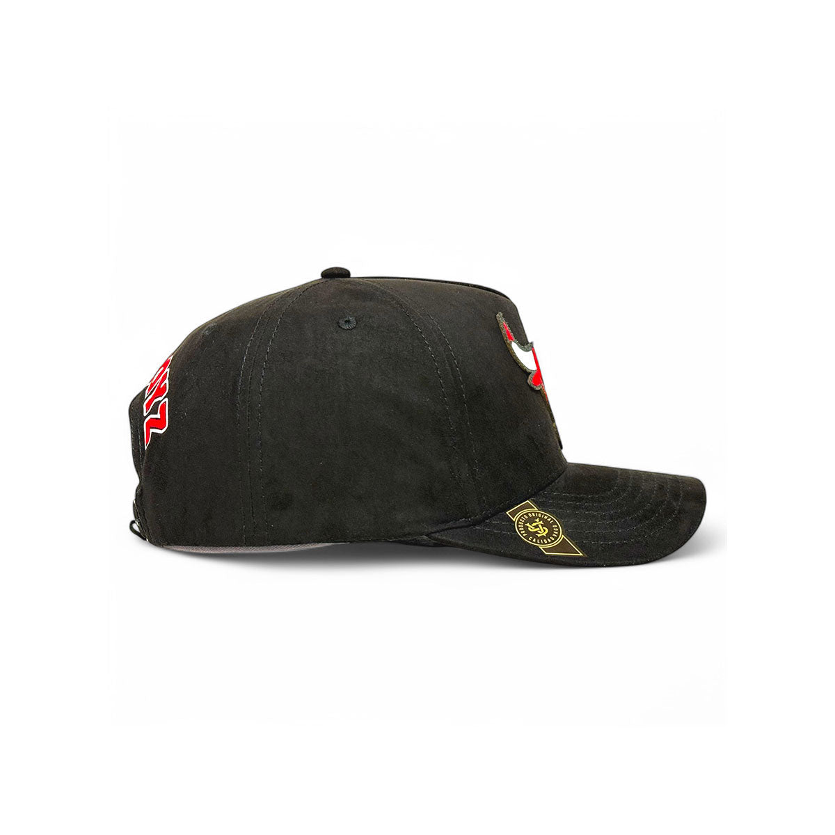 Gorra VAGO Style Como Jordan negra gamuza visera curva-Unitalla